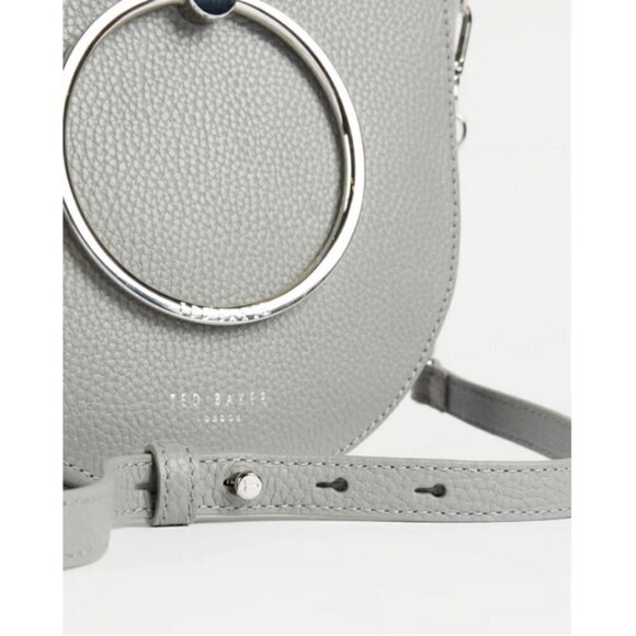 💕TED BAKER LONDON💕 Fiorel Circular Handle Shoulder Bag 100% Leather NWOT - Picture 10 of 10